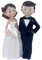 NTEVXZ Hochzeitspaar, Wedding Torte Topper, Kuchen Figur Hochzeitstorte Dekoration, Wedding Cake Topper Figurine, Kuchen Dekorationen für Vorschlag, Hochzeitsgeschenke für Brautpaar