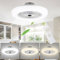 Yakimz Deckenventilator mit Beleuchtung und Fernbedienung 80W, LED Deckenlampe mit Ventilator Einstellbare Windgeschwindigkeit und Farbtemperatur, 3 Farbtemperatur, Timer Für Schlafzimmer Wohnzimmer