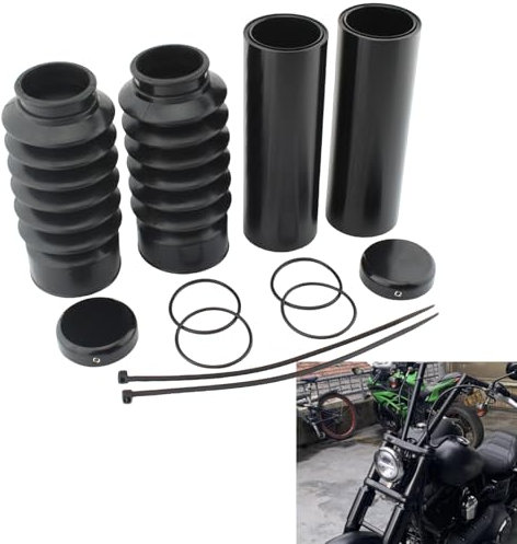 Copri forcella superiore e inferiore per Harley Davidson Dyna 2006-2017 nero