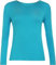 Ladies Long Sleeve T-Shirt Top Plain - Round Neck - Women's Casual T Shirt - Soft Stretchy Slim fit Tee Tops UK (UK, Numeric, 8, 26, Regular, Regular, M/L (12-14), Turquoise)