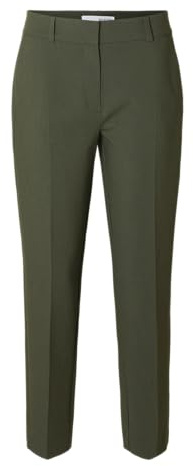 Selected Femme Damen Slfrita-Ria Mw Crop Pant Mel Noos Slfrita-ria Mw Crop Pant Mel Noos