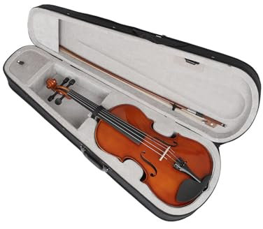 TingHaoO Viola Acustica Professionale Pannello in Legno di Abete Rosso Viola con Custodia e Fiocchi 4/4 Principianti Viola per Studenti Adulti Musica Amore