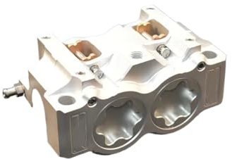 Pinze freno radiali da 100 mm universali per parti di moto(Silvery)