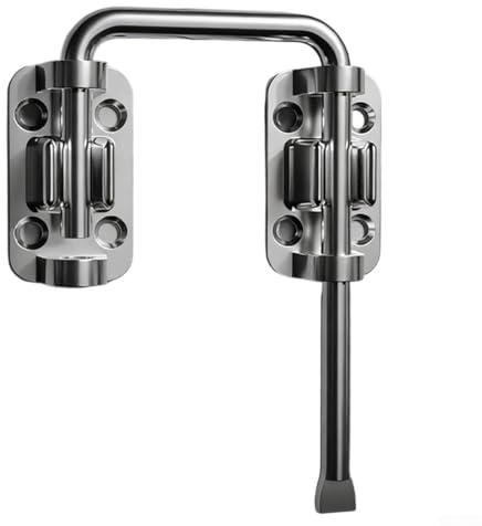 Jotekonoby Stainless Steel Door Bolt with Easy Screw Installation for Enhanced Home Security - Durable Pin Lock for Cabinet, Room and Bathroom Doors(silver)