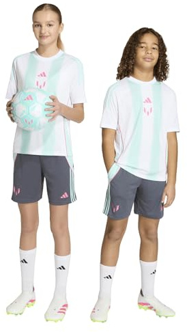 adidas Kinder Messi Shorts, grey melé, 152 cm