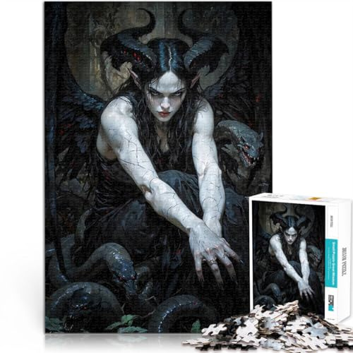 Teenager 1000-teiliges Puzzle Pädagogisches Familienspiel Flügel der Nocturne-Schlange, Lilith Verbessern Sie das Gedächtnis38x26cm