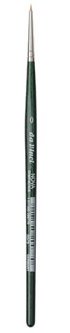 Da Vinci 5575 Series Retouching Brush, Synthetic Fiber, Green, 17.2 x 0.15000000000000002 x 30 cm