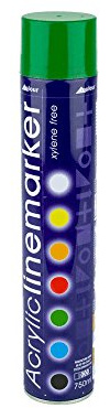 Acrylic Linemarker Spray Paint - Line Marking Paint - 750ml Can Green