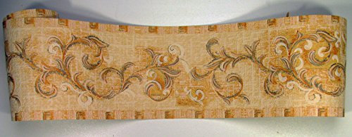 6 Rollen a 5 Meter Tapetenborte - Bordüre modern orange