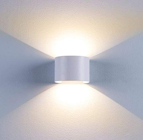 BELLALICHT LED Wandleuchte Innen Aussen Warmweiß Wandlampe mit Einstellbar Abstrahlwinkel 12W IP65 Wasserdicht Up Down Wandbeleuchtung