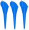 KarZone All Purpose Fuel Funnels, Oil Funnels - 3 Pack - Oil, Gas, Lubricants and Fluids, Blue