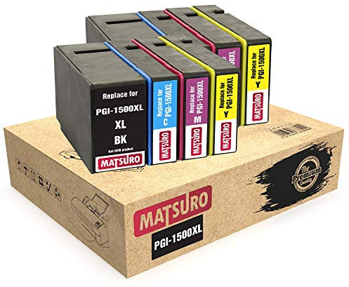 Matsuro Original | Kompatibel Tintenpatronen Ersatz für Canon PGI-1500XL PGI1500 XL (2 Sets)