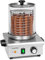 Klarstein Pro Wurstfabrik 450 Hot Dog Maker professionnel : 450W, 30-100 °C, cylindre en verre: Ø 20 cm, cage en inox: Ø 17 cm / 5 litres, acier inoxydable, réservoir à eau : 1,1 litre, argent