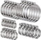 KWOKWEI Edelstahl Schlauchschellen, 25 Stück Schlauchklemmen 10-76 mm, 304 Edelstahl Spannbereich Bandbreite 12mm, Profi Verstellbare Stufenlos Rohrschellen für Gartenschlauch Rohren Teich Motorräder