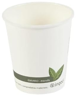 1000 Disposable Paper Cups 8oz Biodegradable Coffee Tea Cups for Coffee Shop Cafe Work Offices