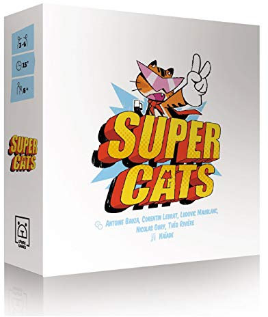 Studio Supernova - Super Cats - Zahlenspiel und Supermiauen für Groß und Klein, 3-6 Spieler, 8+, italienische Ausgabe