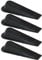 A1SONIC® 4 Pack Door Stoppers Door Wedges Door Stop Wedges (Black)