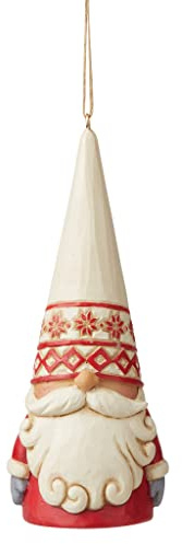Enesco Hänge-Ornament: Jim Shore Heartwood Creek Nordischer Zwerg zum Aufhängen - Traditionell, rustikal - Noel - Steinharz - Hanging_Ornament