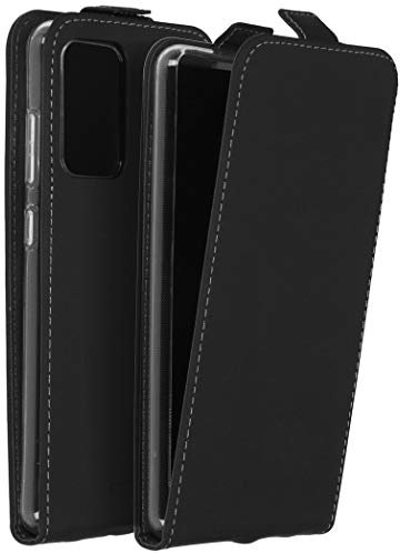 ACCEZZ Flipcase Hülle kompatibel mit Samsung Galaxy A72– Flip Case Tasche – Handytasche zum Aufklappen in Schwarz [1 Kartenfach, Magnetverschluss, Premium Kunstleder]