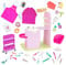 Glitter Girls Friseursalon mit Friseur Zubehör – Puppenzubehör für 36 cm Puppen mit Friseurwagen, Waschbecken, Accessoires und mehr – für Kinder ab 3 Jahren (35 Teile)
