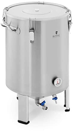 Royal Catering RCBM-60CF Maischekessel 60 l 0-40 °C Edelstahl Fermenter Fermentierkessel