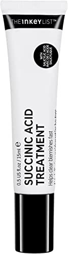The INKEY List Succinic Acid Blemish Treatment um Hautunreinheiten zu beseitigen, Entzündungen zu reduzieren und verstopfte Poren zu verhindern, 15 ml