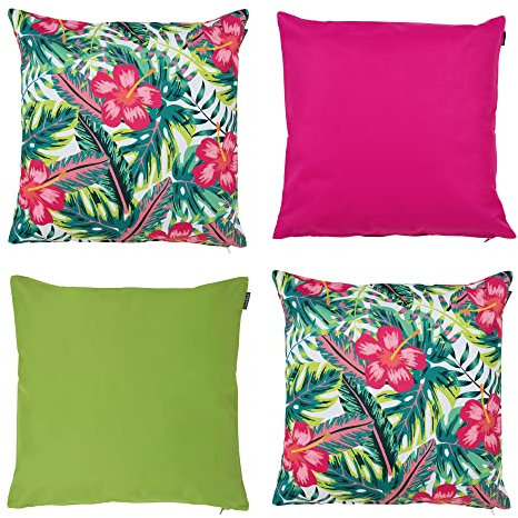 Bean Bag Bazaar Outdoor Cushions Filled, Wild Collection, Set of 4