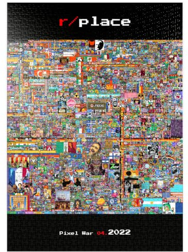 MyPuzzle r/Place Reddit Pixel War 04.2022 - Complete Artwork - Premium 1000 Teile Puzzle - MyPuzzle Sonderkollektion von Aepyornis