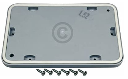 ensipart Gehäuseklappe Wartungsklappe für Wärmetauscher am Wäschetrockner Serviceklappe kompatibel wie Bosch 00646776 Reparatursatz mit 6 Schrauben 225x145x16 mm