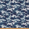 Junge Blau Camouflage Dekostoff Camouflage Abstrakter geometrischer Stoff Meterware Blau Weiß Army Campaign Military Style Retro Polsterstoff Wasserdichter Indoor Outdoor Stoff 92x150 (HxB)