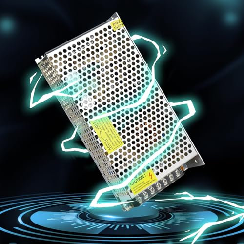 LightingWill 12V 12.5A 150W DC Universal Regulated Switching Power Supply, Converter AC 240V to DC 12V LED Power Adapter Transformer Driver for LED Strip light, Radio, CCTV