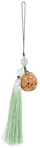 Yardwe Sachet Quaste Anhänger Anti-verlorenes Telefon-Lanyard Sachet-kugelkette Handyanhänger Handschlaufe Perlen Im Chinesischen Stil Handy-Charme Holz Geschenk Chinesischer Stil Student