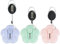 OFFCUP Mini Coltellino Multiuso Retrattile, 3PCS Mini Coltelli Multiuso Portatili con Fiori Carini con 3 pezzi di Accessori per Portachiavi per Tagliare Buste,Portatile,Sicurezza