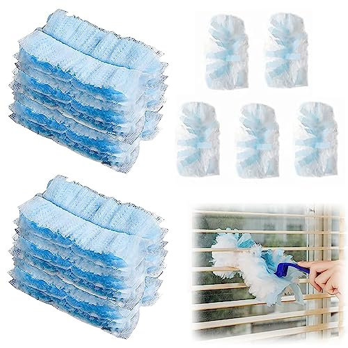 Recharges Plumeau, 20 PCS Têtes de Plumeau de Rechange Compatible avec Swiffer Duster, Recharges Dépoussiérantes pour Entretien la Maison et Le Bureau