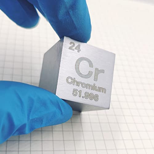 1-Zoll-Chrom-Metallwürfel 99,99% Rein Für Laborexperimentmaterial, Persönliche Hobbys Und Sammlung