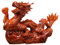 Yardwe 1 Stück Chinesische Drachen Figur aus Holz Feng Shui Drache Statue Skulptur 10cm Tierkreiszeichen Sternzeichen Drache Dekofigur Tierfigur Reichtum Glücksbringer 2024 Neujahr