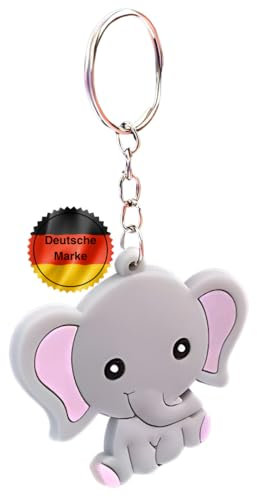 KEYSPACE Elefant Schlüsselanhänger süße Elefanten Anhänger als Geschenk