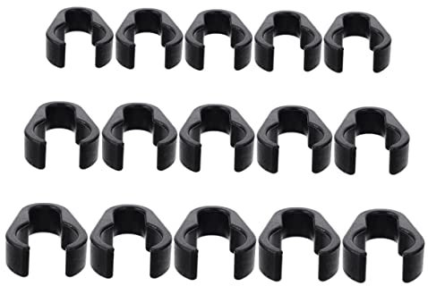 CORHAD 15pcs Microphone Cable Clips Sturdy Cable Holders with Lightweight Design in Ktv and Stage Use