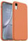 CASELIVE for iPhone Xr Case, Liquid Silicone Case with [Tempered Glass Screen Protector] Full Body Protection Shockproof Soft Anti-Scratch Microfiber Lining Phone Case for iPhone XR 6.1 inch(Orange)