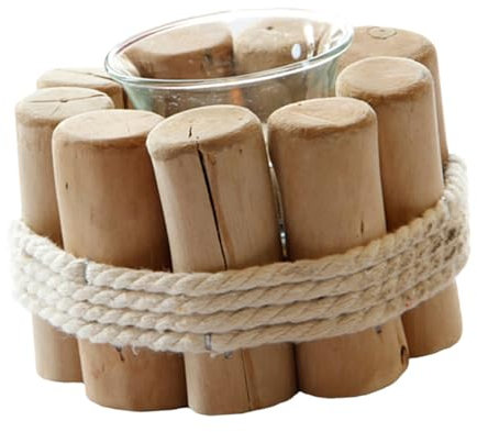 ULDIGI 1satz Holz-kerzenhalter Kreativer Rustikaler Kerzenständer Für Wohnzimmer-Dekoration Einfache Stilvolle Tisch-Accessoires Aus Hochwertigem Holz Für Romantische Atmosphäre