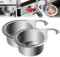 Stainless Steel Swan Sink Strainer Basket, Multifunctional Drain Basket Draining Basket Sink Drainer Basket, Corner Sink Basket Strainer for Filter Kitchen Sink Waste Wash Vegetables Fruits (2PCS,L)