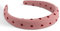 SXQLYH Haarreif gepolstertes Stoff Stirnband - Wunderschön Haarreifen Gepolstert Damen Haarschmuck Haarreifen Breit Gepolstert Haarband für Frauen und Mädchen Geburtstagsgeschenk (Rosa, A)