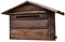CWCQGH Shabby-Chic-Briefkasten aus Holz zur Wandmontage, handgefertigt, kreativ, dekorativ, Vintage, abschließbarer Briefkasten für das Tor der Villa