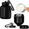 MaNeaz 2 Pièces 100Ml Mini Distributeur De Protéines En Poudre Récipient À Protéines Portable Et Entonnoir Pour Le Gymnase Pour Le Gymnase Avec Mousqueton Convient Aux Amateurs De Fitness