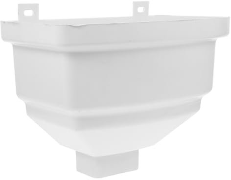 Zerodeko Quadratischer PVC Regenwasserumleiter Weiß Effiziente Dachrinnenentwässerung Einfache Montage für Regenwassernutzung Am Haus