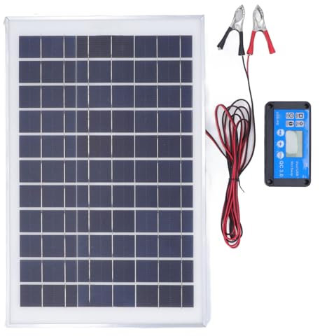 Kit de Panneau Solaire Portable 50 W, Conception Légère, Contrôleur de Charge MPPT, adapté au Camping en Camping-car