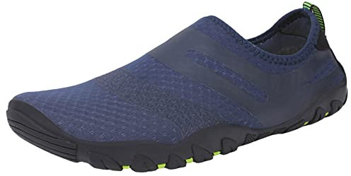 LinRim Strandschuhe Badeschuhe Herren Schwimmschuhe Aquaschuhe Sommer Schnell Trocknend Surfschuhe Sneaker Fitnessschuhe Outdoor Sport Traillaufschuhe Fivefinger Zehenschuhe