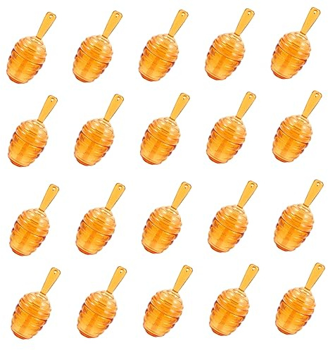 CALLARON 40pcs Creative Refillable Lip Balm Bottles Honeycomb Shape Honey Pots Travel Lip Gloss Tubes