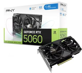 PNY Dual GeForce RTX 5060 OC 8GB GDDR7 128Bit HDMI/DP Grafikkarte