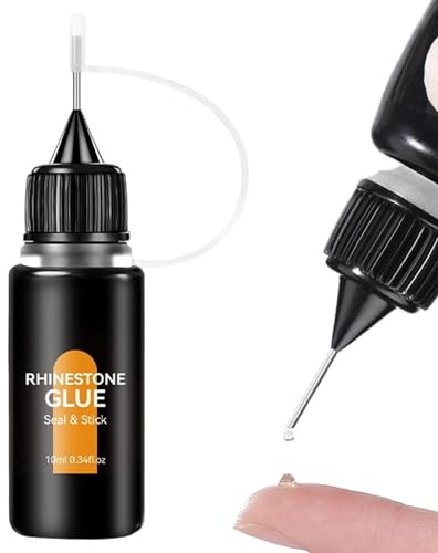 Colle pour Strass à Ongles - Adhésif Longue Durée 10ml | Gel de Fixation pour Strass et Perles - pour Art du Nail, Débutantes, Salon à Domicile